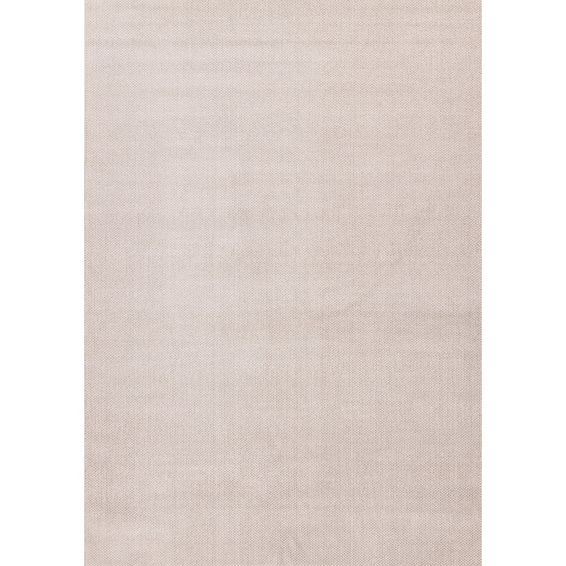 Elijas Solid Two-Toned Beige Cream Looped Area Rug, Rectangle 2'8" x 4'11"