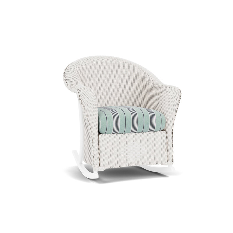 Reflections Outdoor Rocker Chair, Hansen Seaglass, White