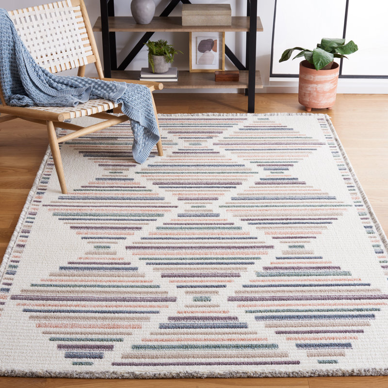 Alvilda Performance Geometric Rug, Rectangle 5'3" x 7'6"