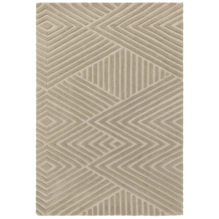 Mendez Geometric Wool Hand Woven Area Rug