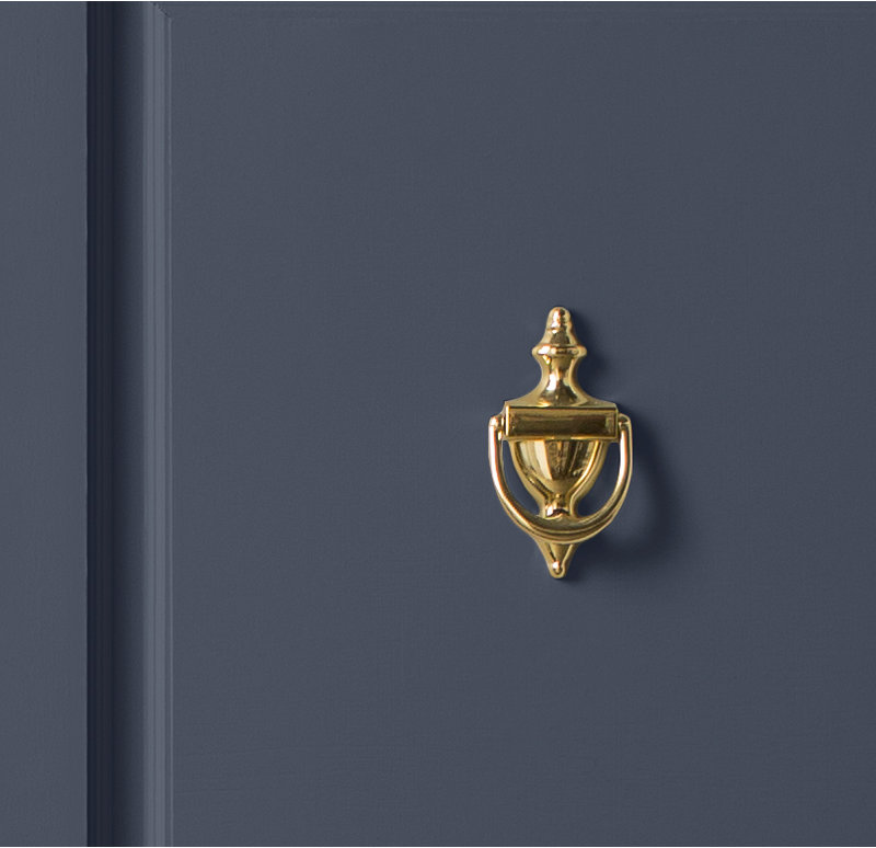 Colonial Door Knocker, Polished Chrome