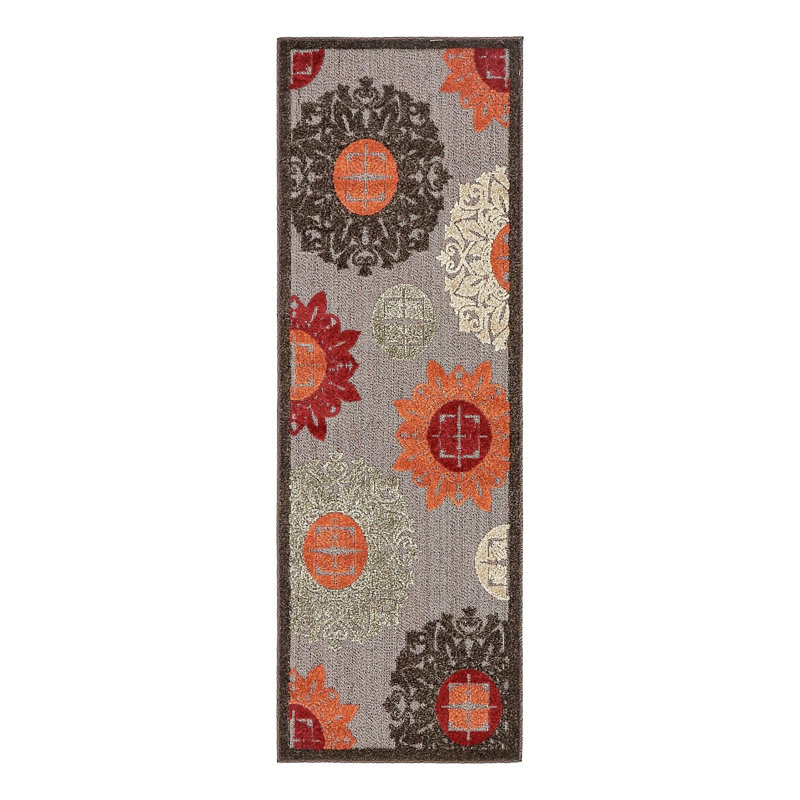 Tapis d'intérieur / extérieur brun Dalbury, Tapis de couloir 2 pi x 6 pi 1 po