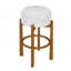 Ensemble de 4 tabourets de bar rembourrés en bois Elegance-1780267884-1780267887