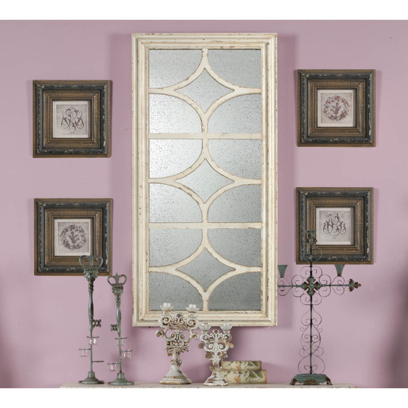 Arthella Rectangle Wall Mirror, Ivory