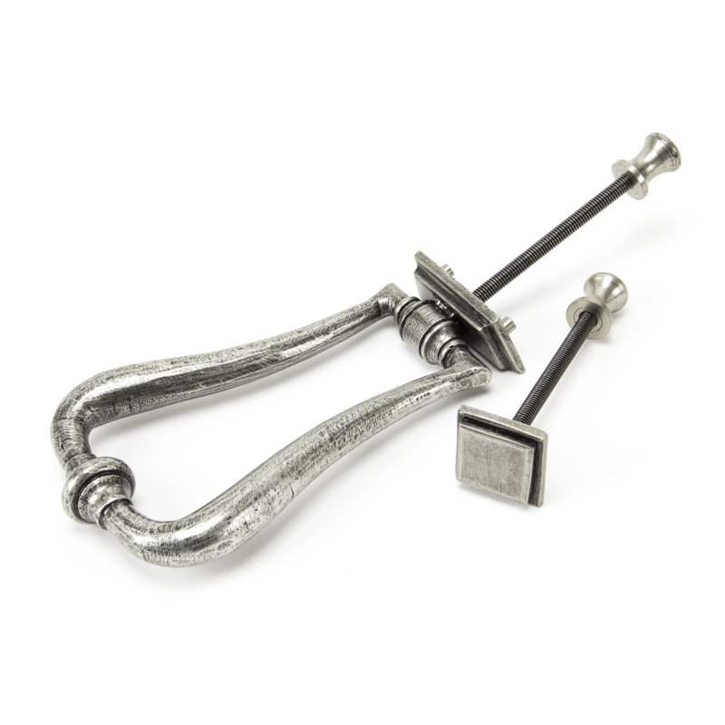 Art Deco Slimline Door Knocker, Pewter Patina