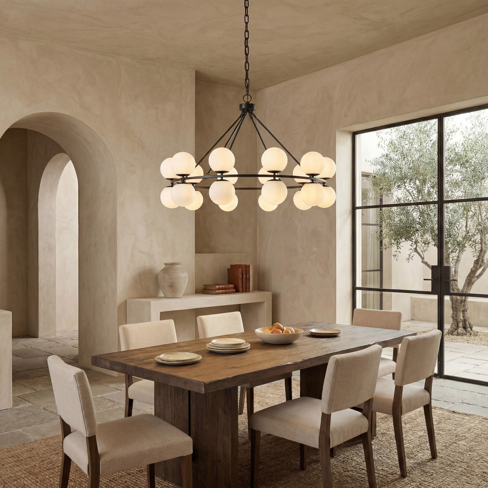 Delmy 24 - Light Metal Dimmable Chandelier