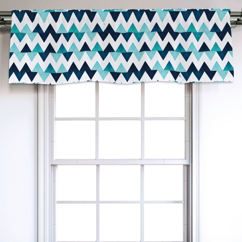Sateen Floral Ruffled Window Valance