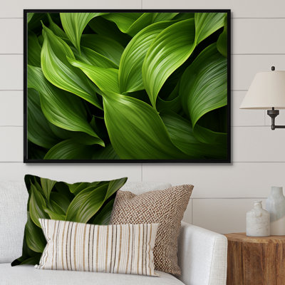 Greenerys Gaze I - plantes, art mural sur toile
