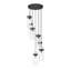 Lustre 7 lumières Magruder en nickel brossé Magruder-820857011