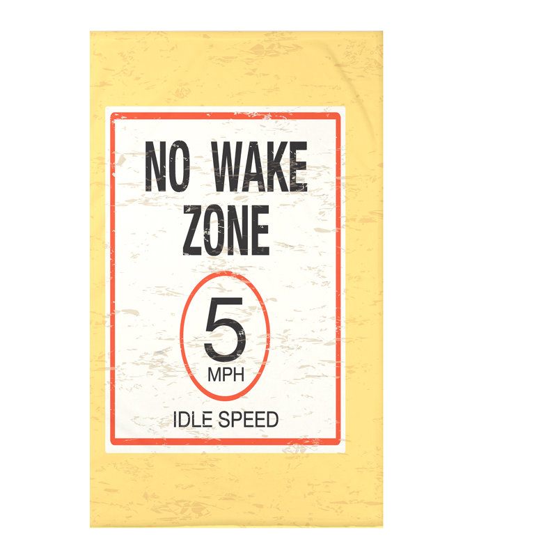 Couverture Jantzen No Wake, L 60 po x l 50 po x P 0,5 po, Jaune