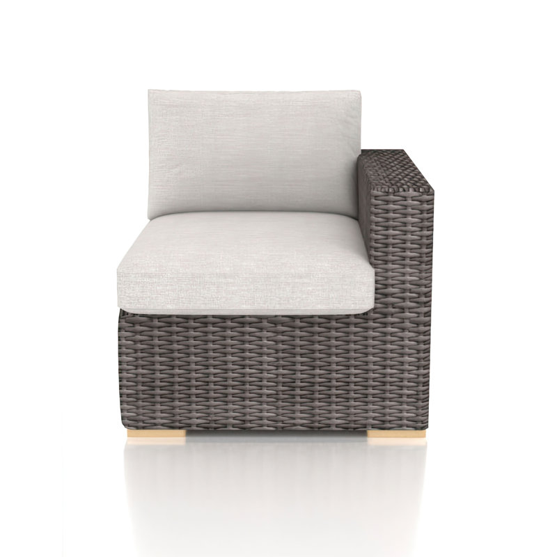 Chaise de terrasse avec coussins Sunbrella Marfik, Argent coulé Sunbrella®