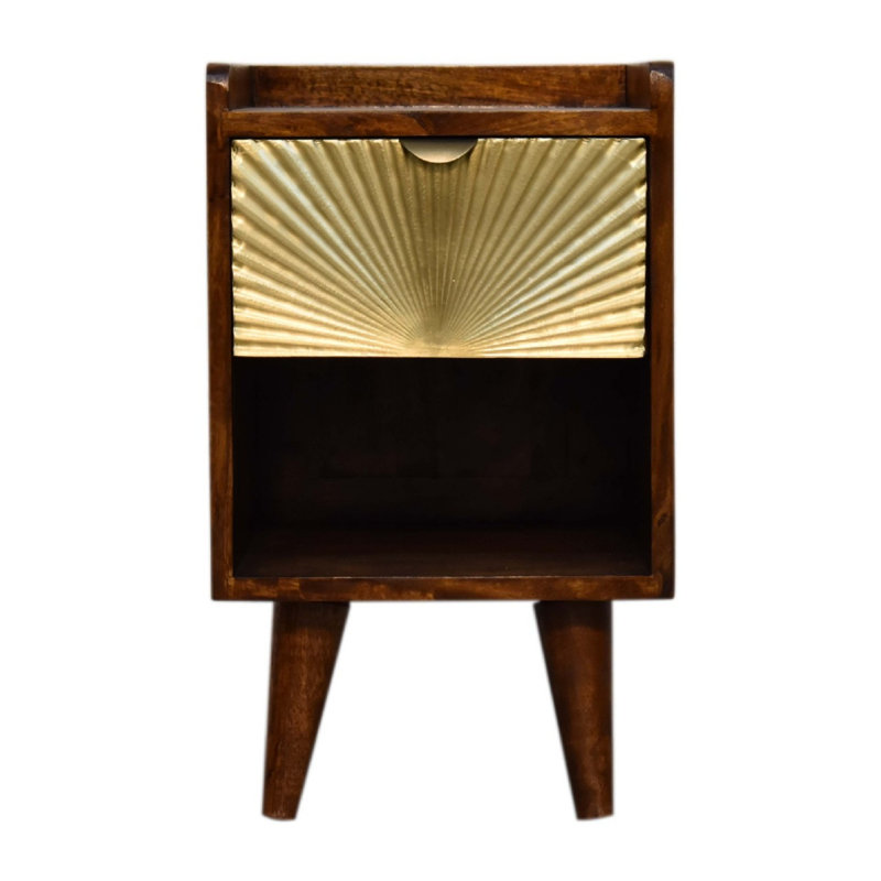 30cm W Steel Bedside Table