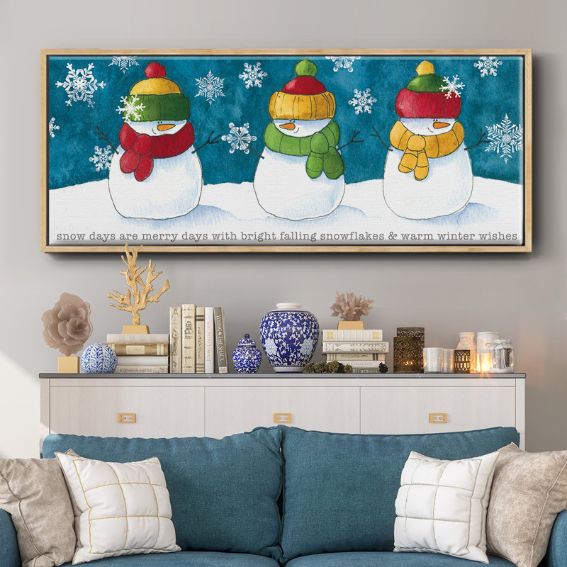 A Frosty Kiss - toile encadrée