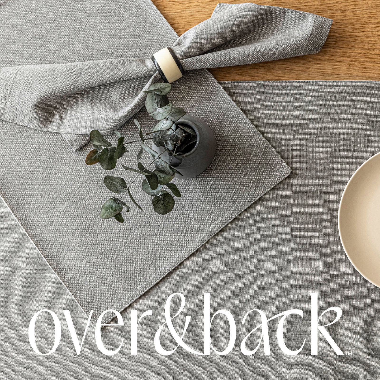 Over&back Napkin Ring Resin Napkin Holder