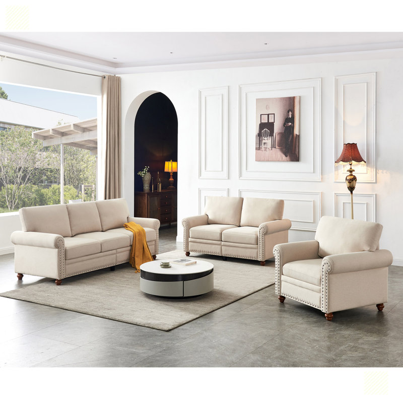 Canapé modulaire 2 pièces, Tissu beige
