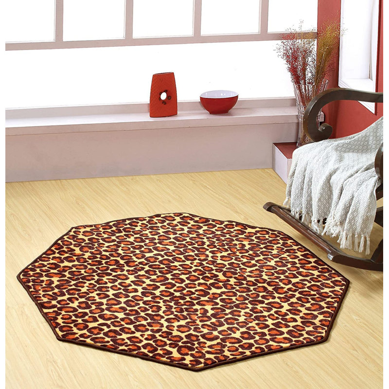 Ensemble de tapis en nylon touffeté Greinke, Rond 3 pi
