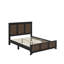 Ensemble de chambre à coucher 4 pièces, grand lit plateforme avec bande en bois-887841283
