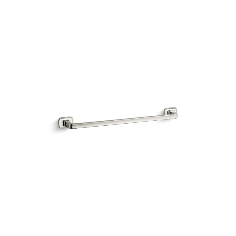 Per Se® 24'' Wall Mounted Towel Bar, Nickel Silver