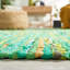 Tapis de couleur unie en coton recyclé tissé à plat Arlesey Montauk-597012086