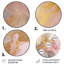 Wellington, exquise symphonie abstraite rose pastel - Art abstrait rond en métal-109670938