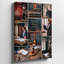 Toile «Un collage richement composé de la profession juridique centrée sur un art mural»-676133995