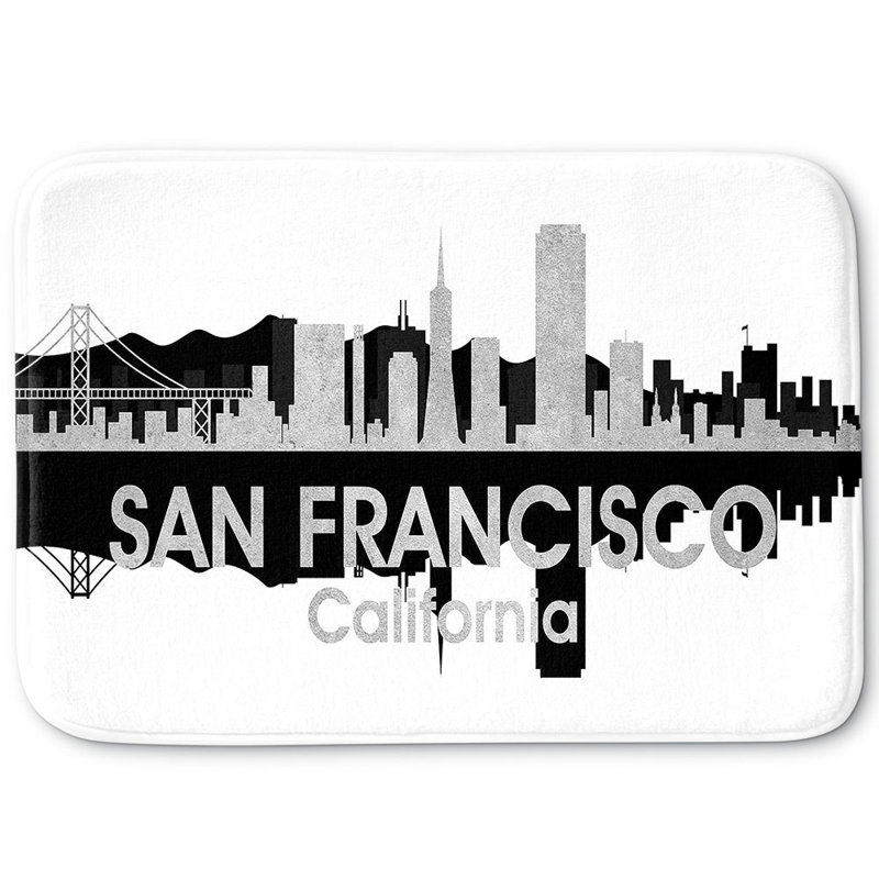 Non-Slip Bath Mat, 24" W x 17" L x 1" H