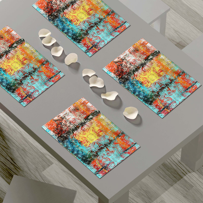 Napperon abstrait en polyester
