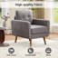 Chaise d'appoint rembourrée en lin 28 pièces Mid-Century 28,7 po-1767397755