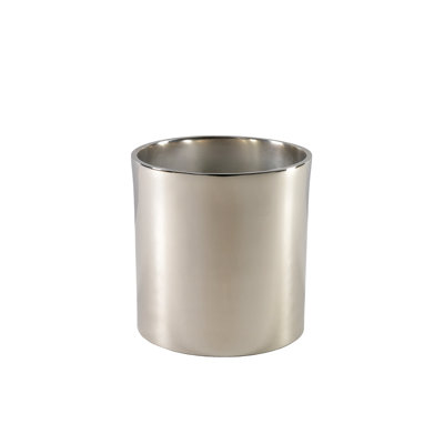 Mercer41 Silver Cylinder Aluminum Vase – Modern Decorative Flower Vase For Weddings, Events, Home Decor, And Stylish Table Centerpieces, Gift Idea