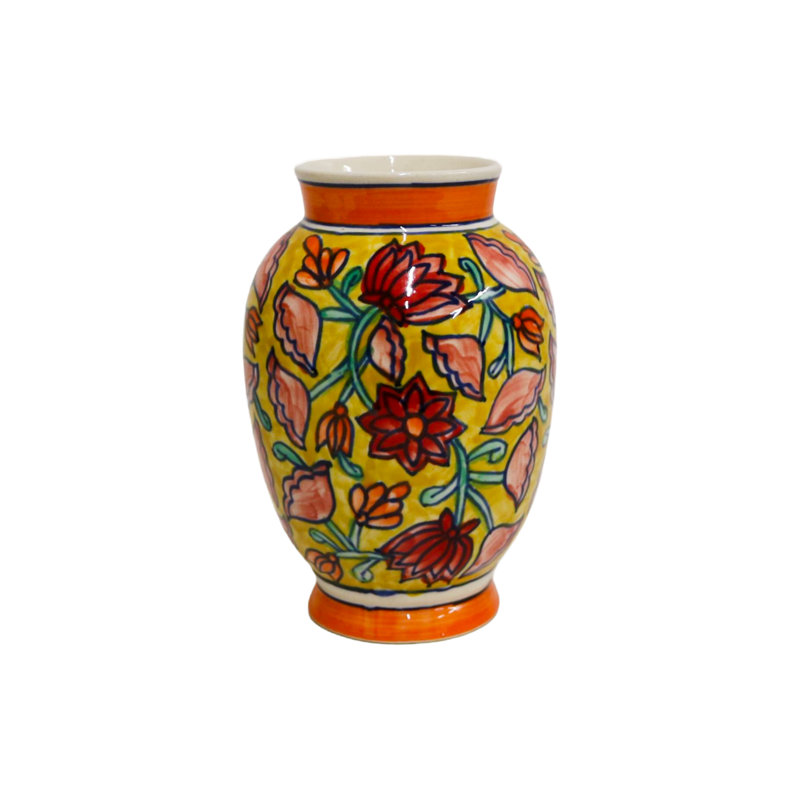 Vase en céramique multicolore Home & Manor