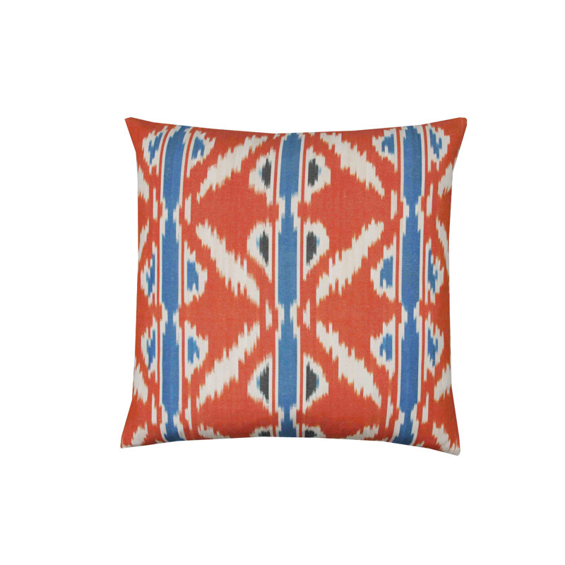 Castanon Ikat Square Throw Pillow Cover