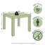 Table basse carrée simple Ebern Designs, ensemble de 2, noir-2003352587