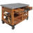 Faiyaz Transitional 3-Drawer Rectangular Kitchen Cart in Antique Oak,Kitchen Island,Coffee Cart