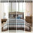 Reversible Cotton Fill Bedding Sets King Blue Jacquard Home Comfort