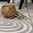 Maribo High-Low Abstract Groovy Striped Gray/Ivory Indoor/Outdoor Rug-1192264846