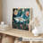 Animals William Morris Shark Cottage Unframed Art Print-1067339820