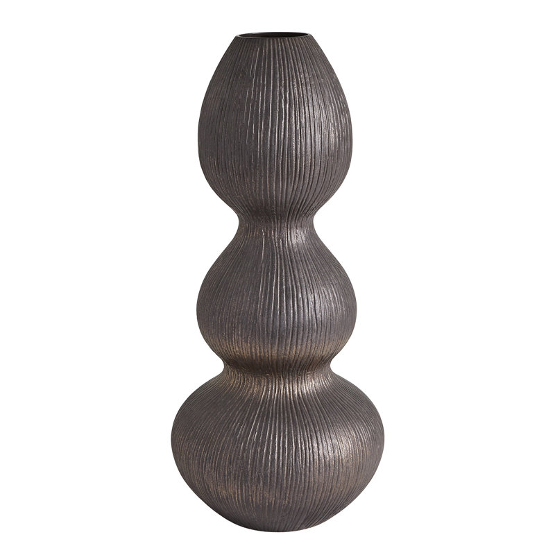 Handcrafted Table Vase, 26.5" H x 12" W x 12" D, White