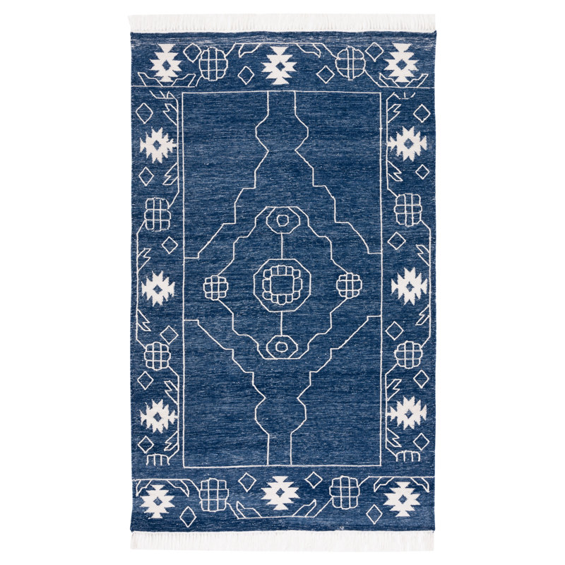 Brayden-Lee Flat Weave Polpropylene Southwestern Rug, Rectangle 6' x 9'