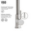 Robinet de cuisine de H 19 po avec pulvérisateur rétractable à deux fonctions Brant-100790486