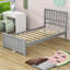 Lit plateforme simple en bois-770457885