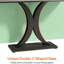 Console compacte, table de vestibule de style industriel moderne, table de canapé robuste