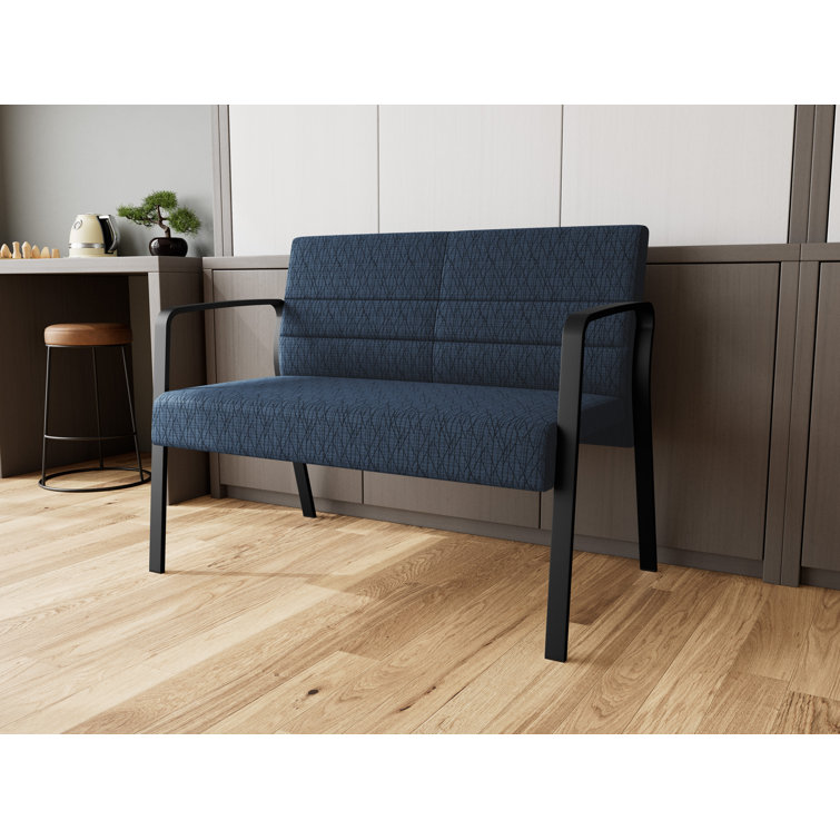 Waterfall Waiting Reception Loveseat Metal Frame