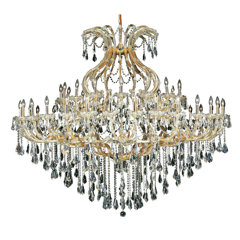 Stockard Chandelier, Gold / Crystal (Clear) / Royal Cut