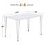 47" Rectangular Dining Table with Silver Hairpin Legs