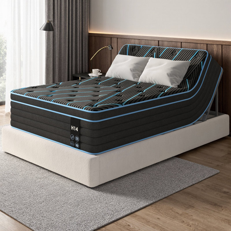 Premium Hybrid Mattress in Twin/Queen/King Sizes - Medium Firm Support with Pocket Springs and Safe Memory Foam in 10/12/14 Inch