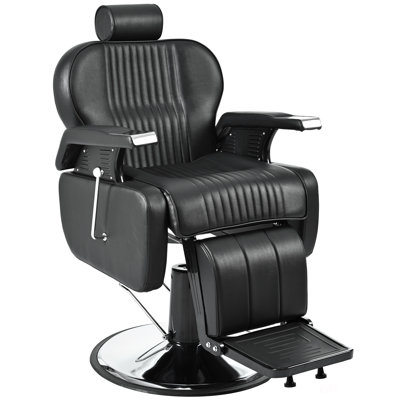 Fauteuil de coiffeur inclinable robuste, fauteuil de coiffeur inclinable hydraulique polyvalent pour salon de beauté, pivotant à 360 ° et réglable en hauteur, pour salon de coiffure et salon de beauté, équipement de coiffage spa