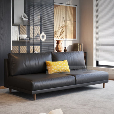 Armless Straight Minimalist Sofa