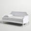 Lit de jour double Shasta au fini blanc classique et traditionnel, H 37,8 po x l 41,5 po x L 78,3 po-1883186382-1962398857