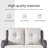 Bonia 51.18'' Wide Straight Loveseat with Cushions-121087628-121087631