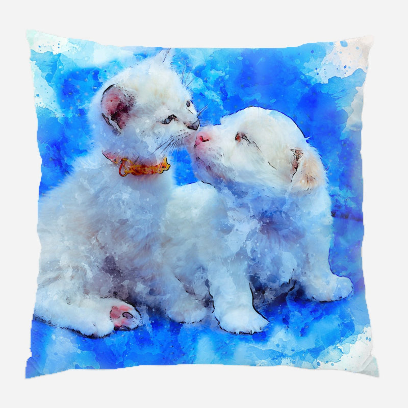 Coussin pour chien Dusek, Microsuède, Intérieur